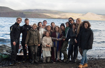 The cast and crew on the last day of the shoot!