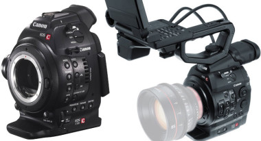 Canon C100 (left) and C300