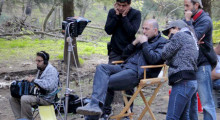 Director Hany Abu-Assad on the set of Omar . Courtesy Adopt Films.