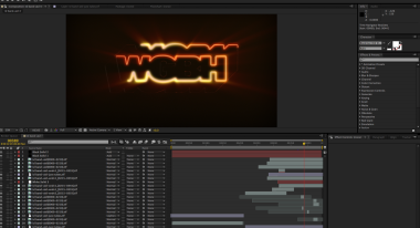 After Effects comp