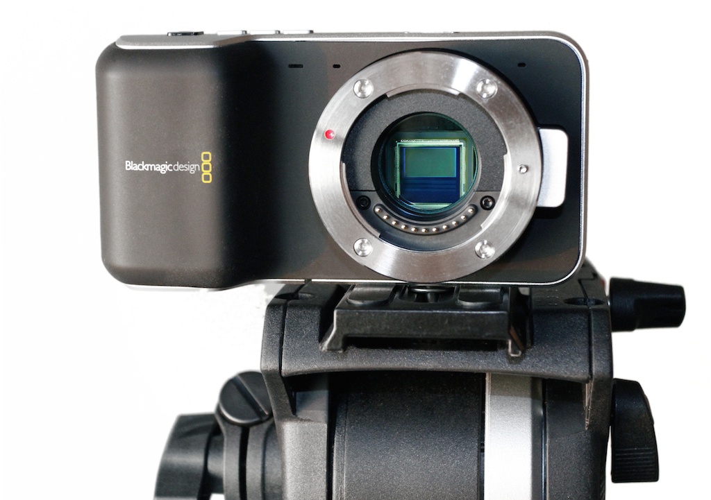 Blackmagic Design Micro Four Thirds Pocket Cinema Camera with S16-sized sensor.