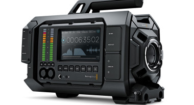 Blackmagic URSA, showing audio panel