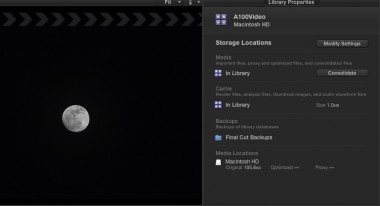 New Library Panel media management features in Final Cut Pro X