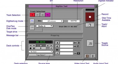 Digitize Tool in Avid Xpress 2.0. from Getting Started Guide