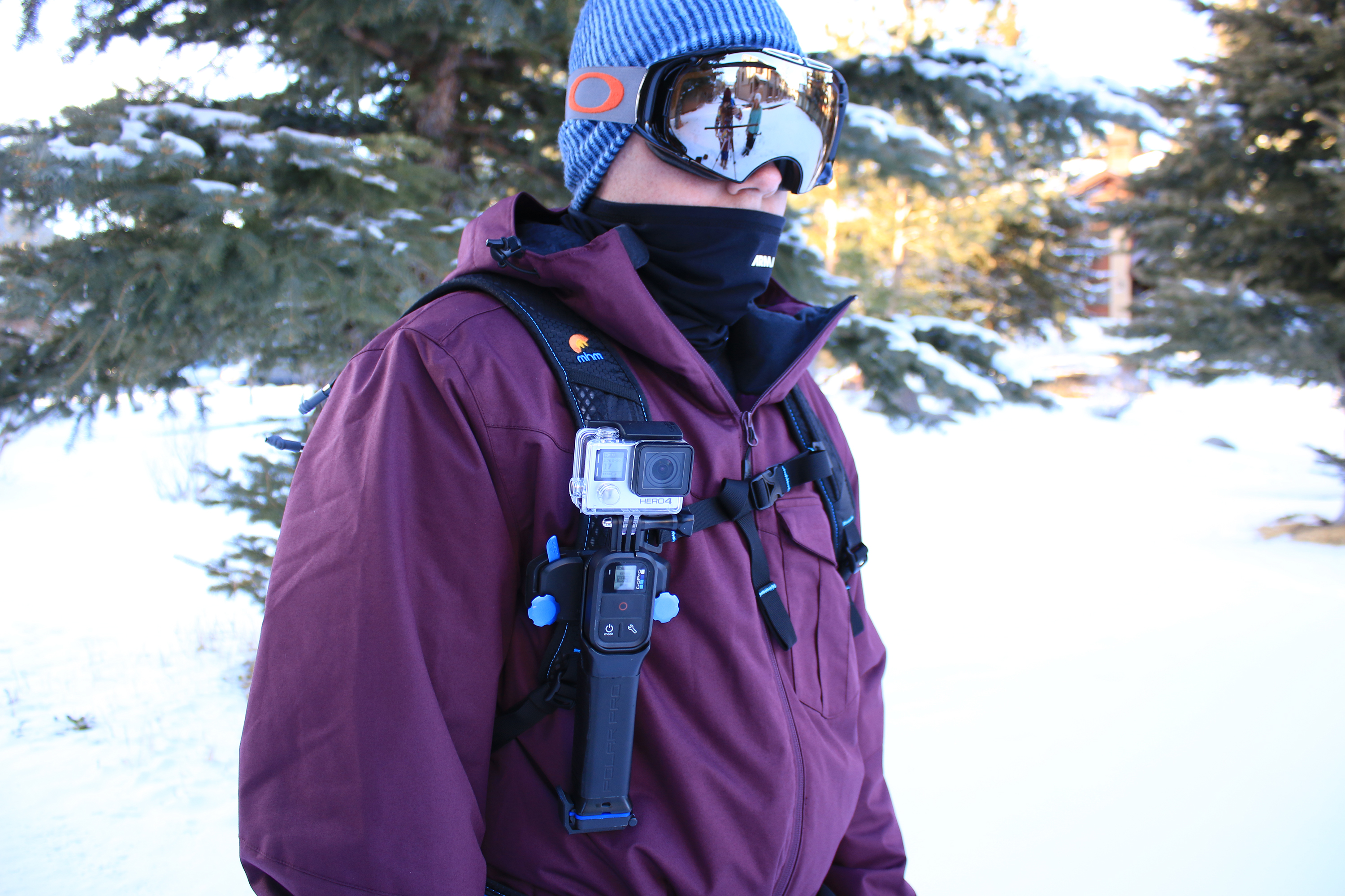 Gopro on online backpack