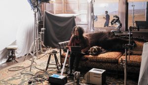 Tanya Seghatchian on the set of The Power of the Dog