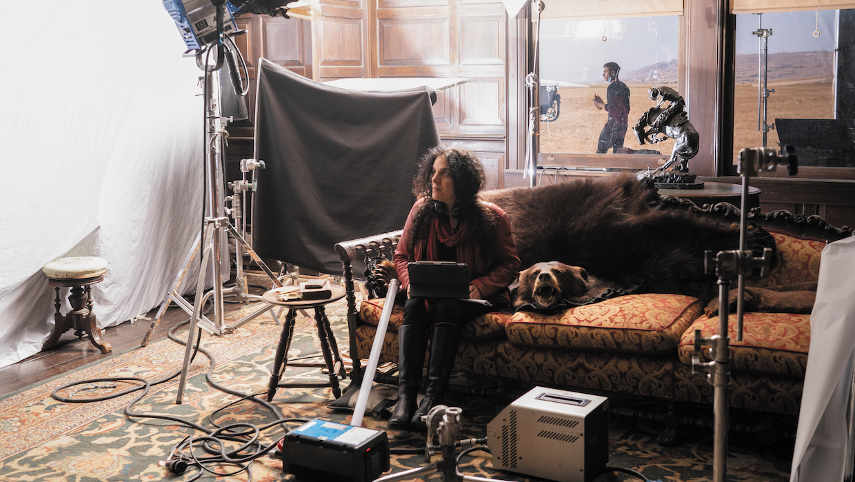 Tanya Seghatchian on the set of The Power of the Dog