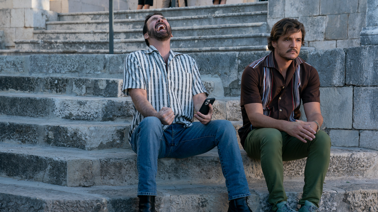 Nicolas Cage and Pedro Pascal in The Unbearable Weight of Massive Talent