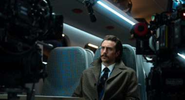 Aaron Taylor-Johnson on the set of Bullet Train