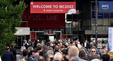 Attendees enter the 2022 IBC Show