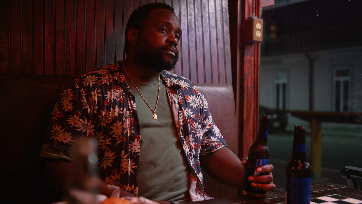 Bryan Tyree Henry in the Maple Leaf Bar on Oak Street in Causeway