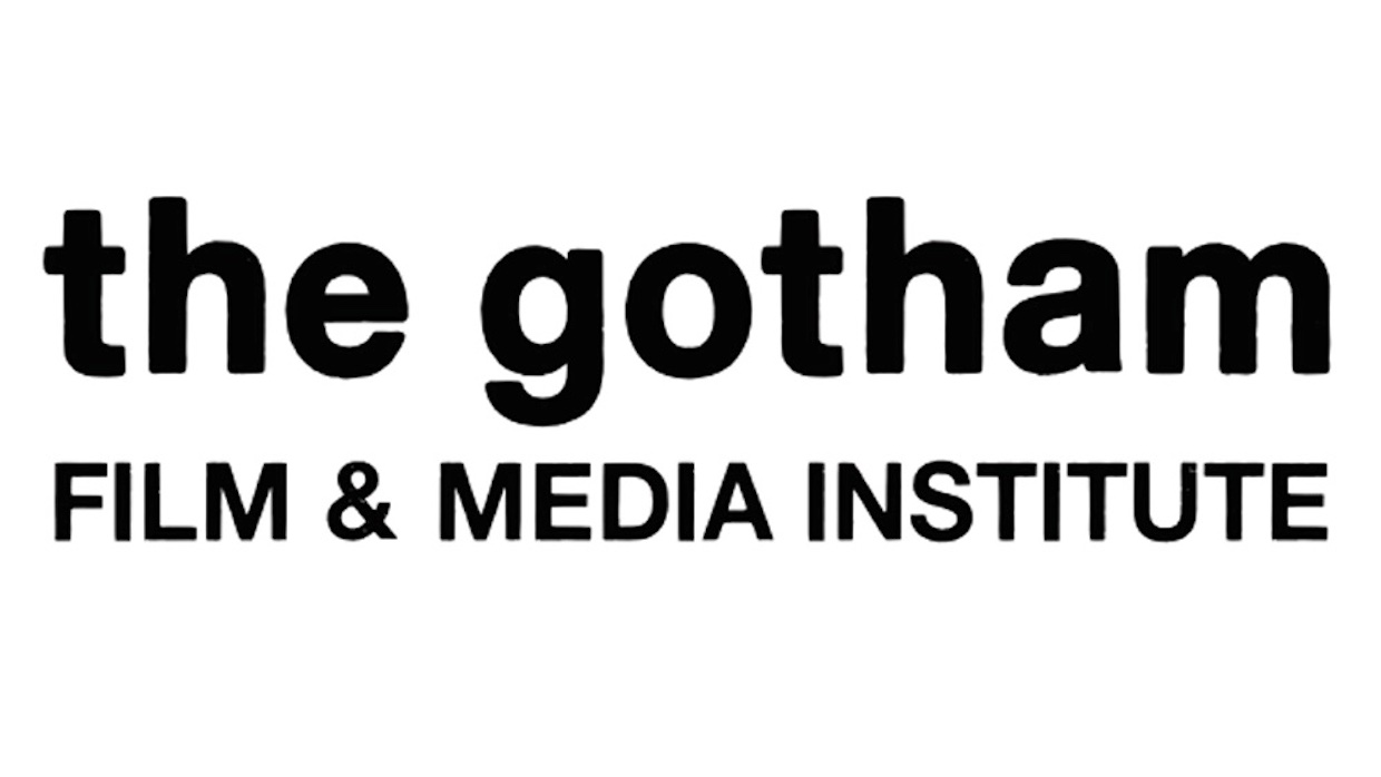 Black text on a white background that reads: The Gotham Film & Media Institute