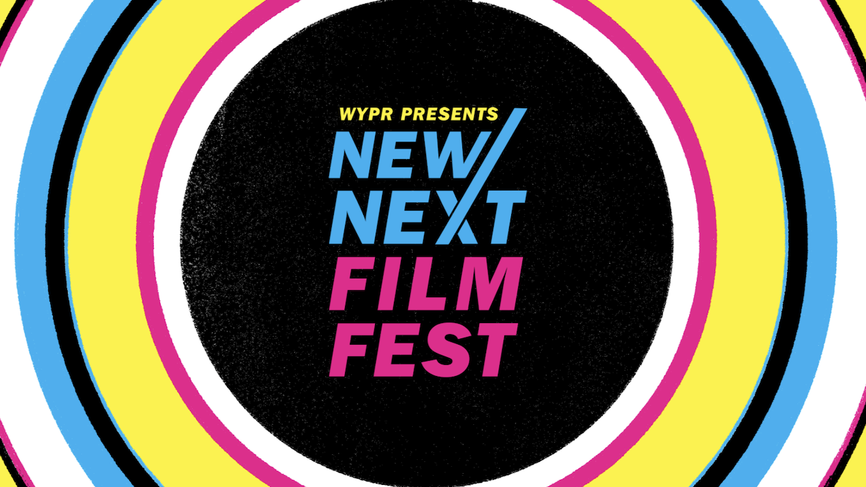 A logo that reads WYPR Presents New/Next Film Fest.