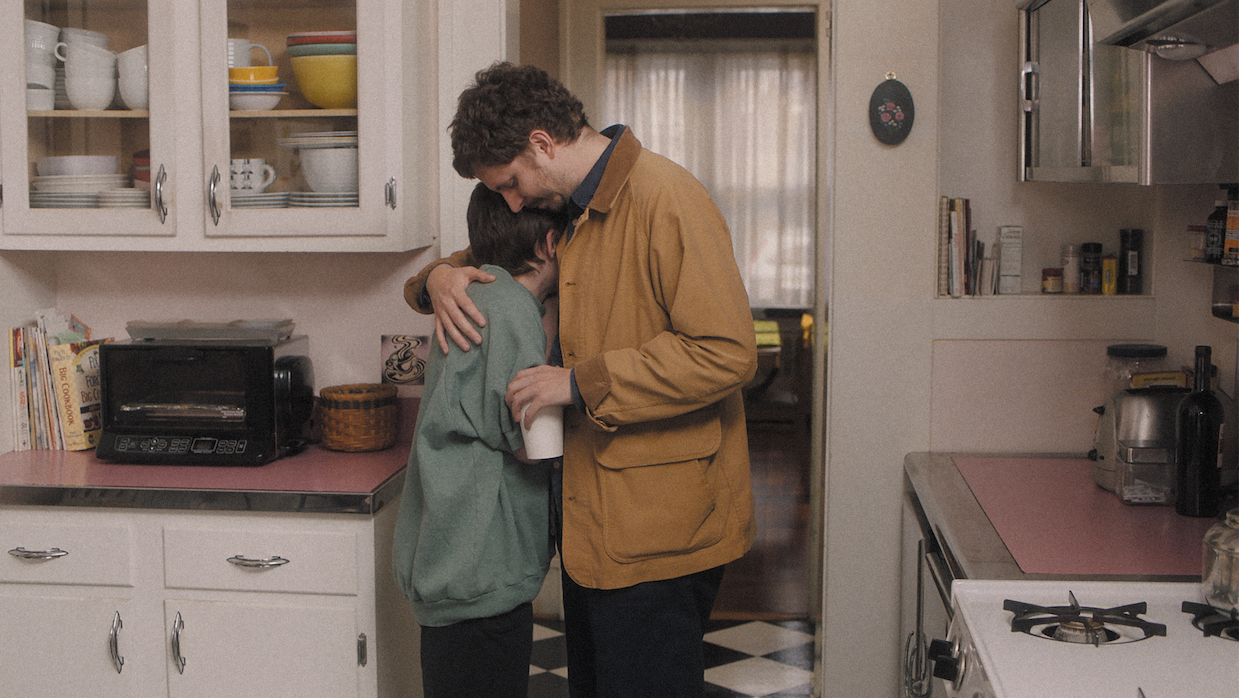 Michael Cera and Sophia Lillis in The Adults