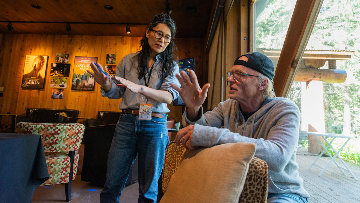 Masami Kawai and Ed Harris at the Sundance Directors Lab 2023