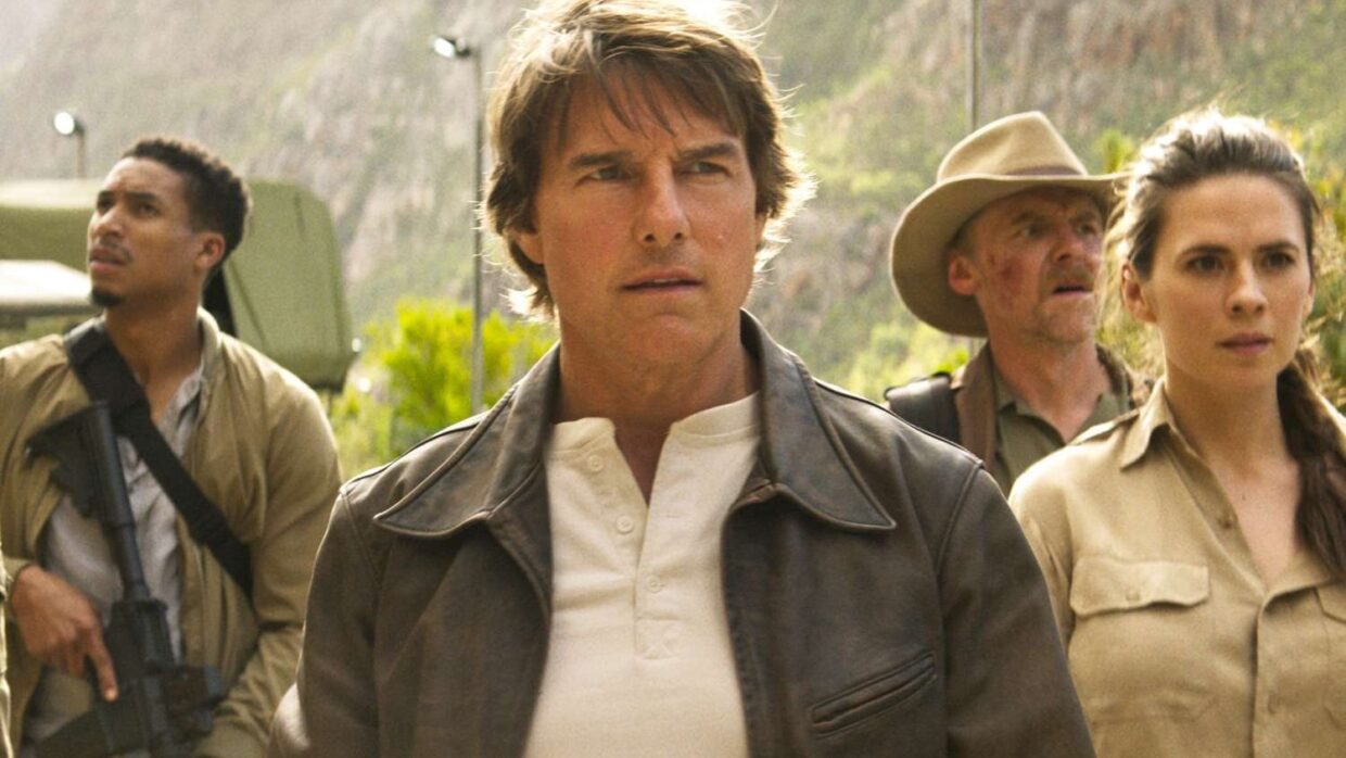 Mission: Impossible — The Final Reckoning | Filmmaker Magazine A group of white people stand on a mountain.