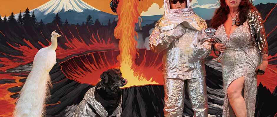Playing with Fire (Photo by Barbara Carrellas. Montage image by Kate Bornstein and Saul Villegas)
